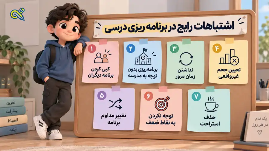 اشتباهات رایج در برنامه ریزی درسی