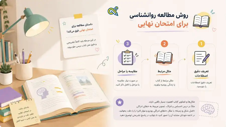 روش مطالعه روانشناسی برای امتحان نهایی